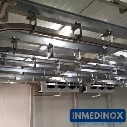  Riel para bovinos y porcinos en acero inoxidable