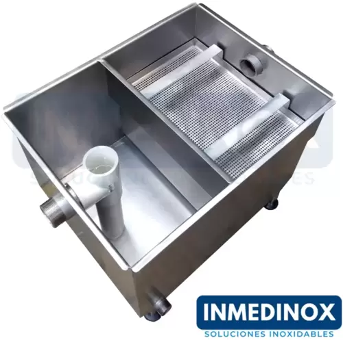 Trampa de grasa de sobreponer en acero inoxidable